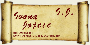 Ivona Jojčić vizit kartica